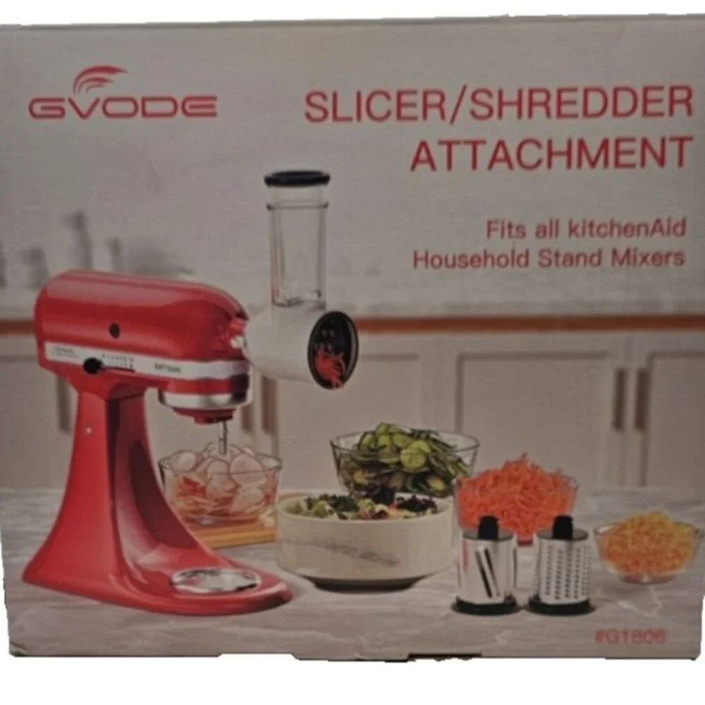 Gvode White Slicer Shredder Attachment KitchenAid Standalone Mixer (*no slicer)